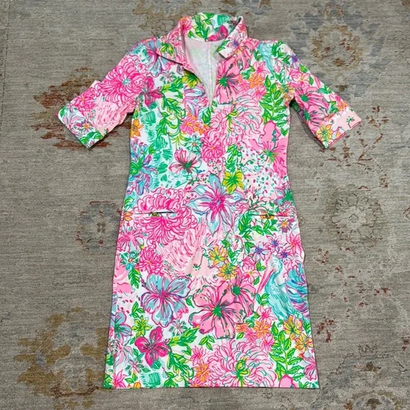 Lilly pulitzer Quincey Dress - upf50+ in paradise found size XS - Picture 2 of 3